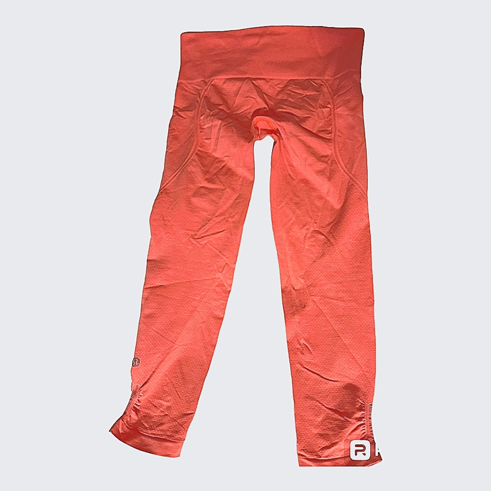 Lululemon Orange Cropped Leggings